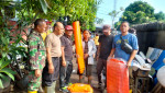 Gotong Royong Pembersihan Material Tanah Longsor di Perumahan Bungkulan Permai Blok N, Desa Bungkulan